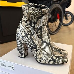 Aldo Snakeskin Ankle Boots